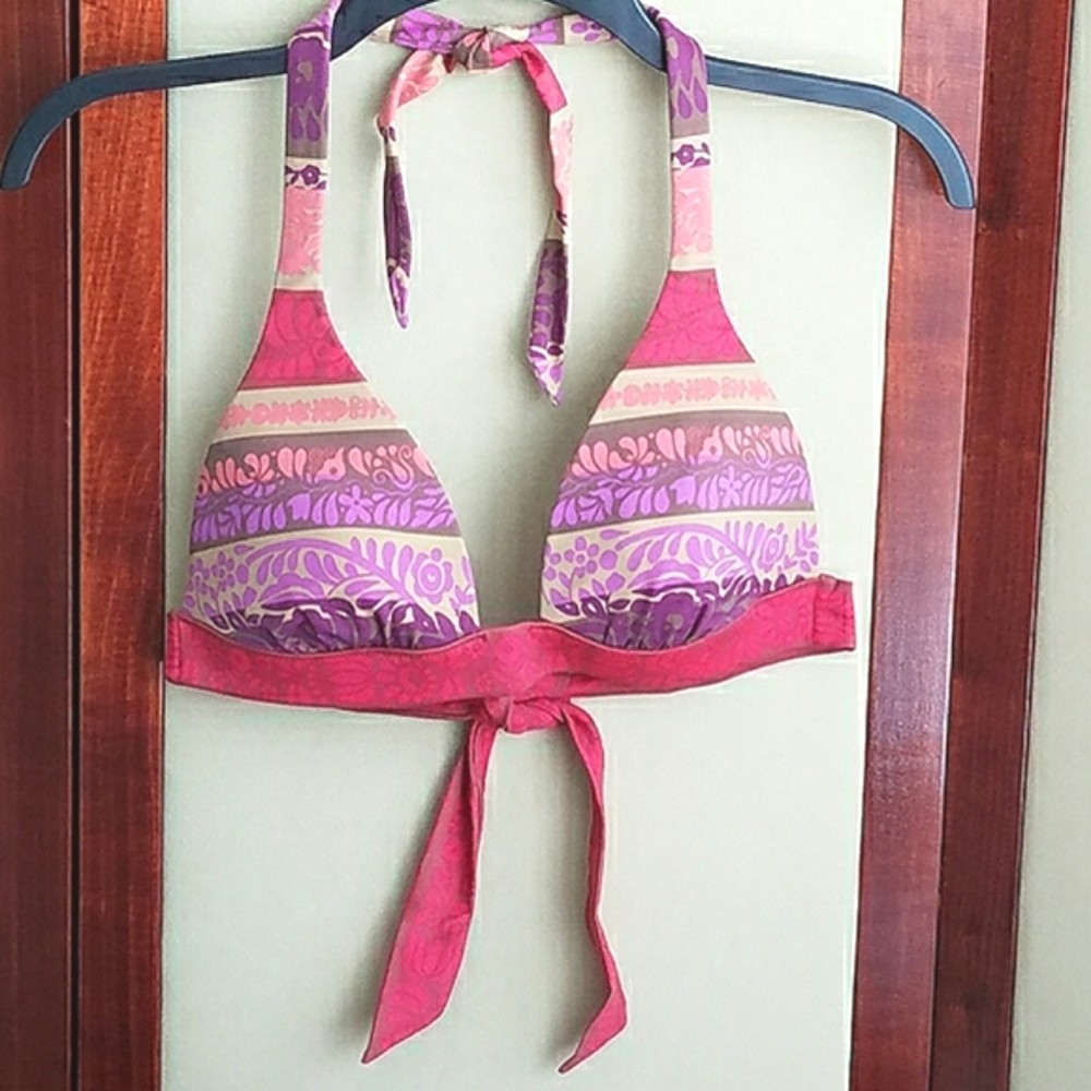 Victoria's Secret Multicolored Floral Bikini Top M